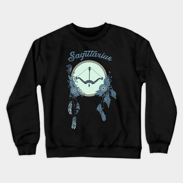 Zodiac sings Sagittarius Crewneck Sweatshirt by Nicky2342